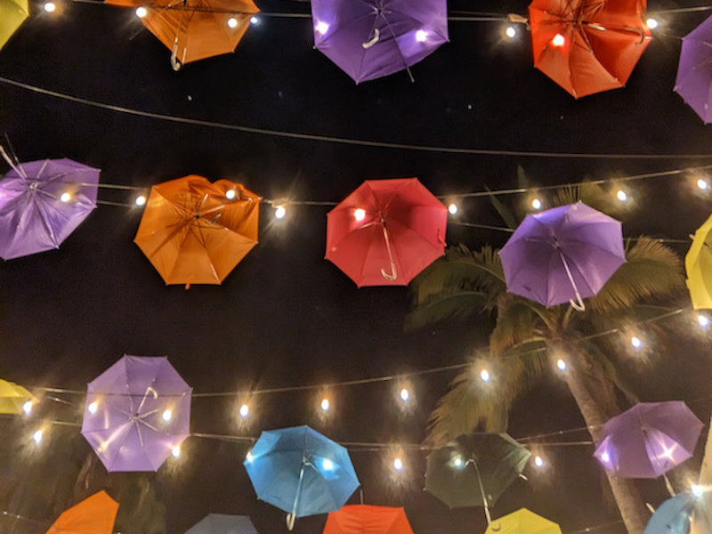 Baja California Sur's Todos Santos downtown street decorations