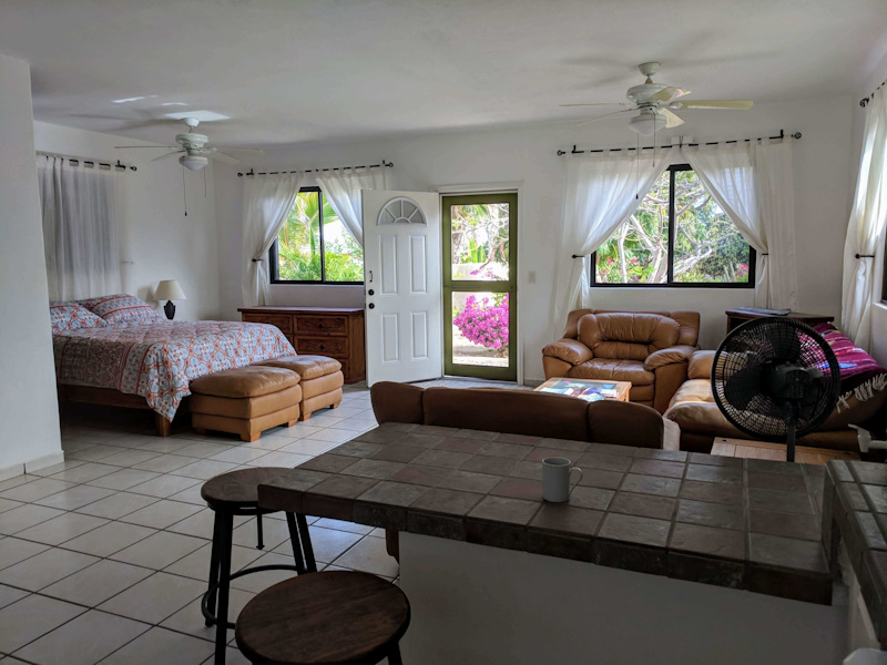 Casita j9 living room and bedroom areas
